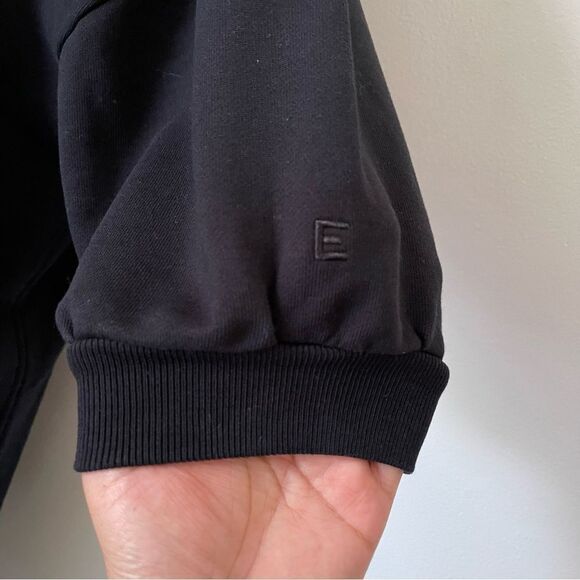 Everlane Black Track midi dress organic cotton size Medium NWOT - Picture 4 of 7